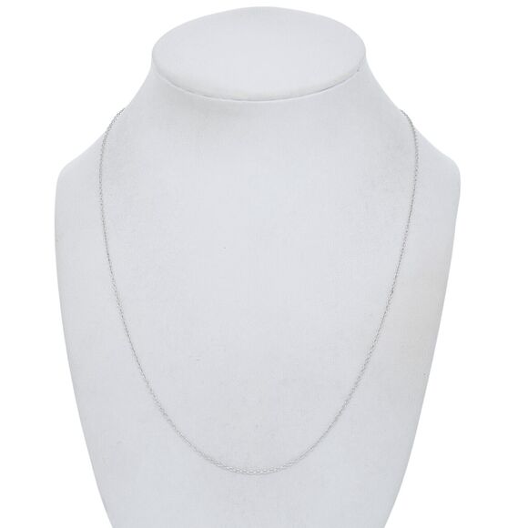 Vintage India Sterling Silver 925 1.1mm Delicate Chain Necklace 17.5"-19.5" - Picture 1 of 3